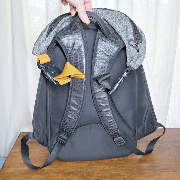 Cote&Ciel Nile Basalt Eco Yarn Backpack | Manganite Gray black